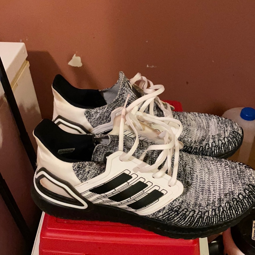 Black and White mesh Adidas